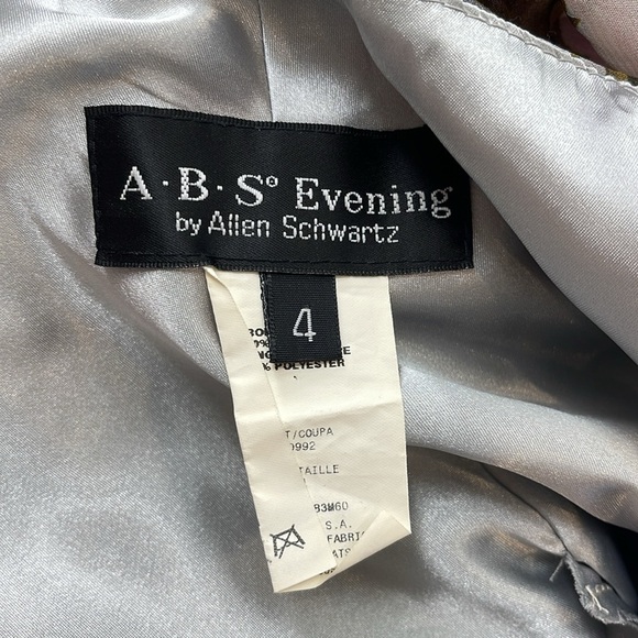 Floral Gem Dress by A.B.S Evening by Allen Schwartz size 4 - Picture 5 of 6